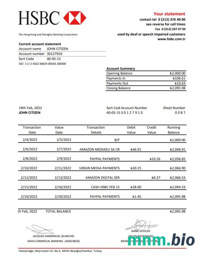 Turcja Bankasi szablon w formacie excel pdf